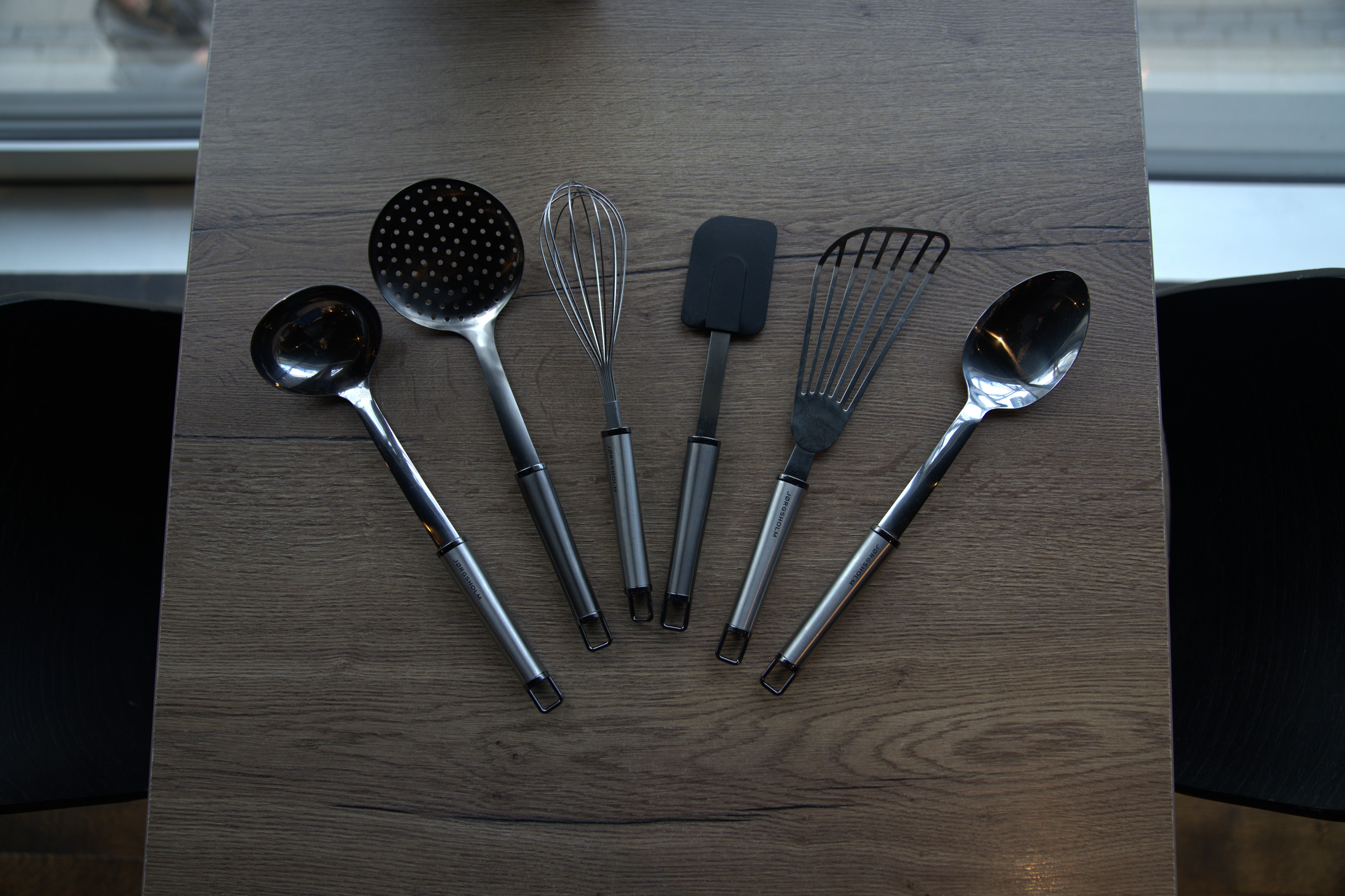 Wok Ø30 med Låg + Køkkenredskaber - 6 dele